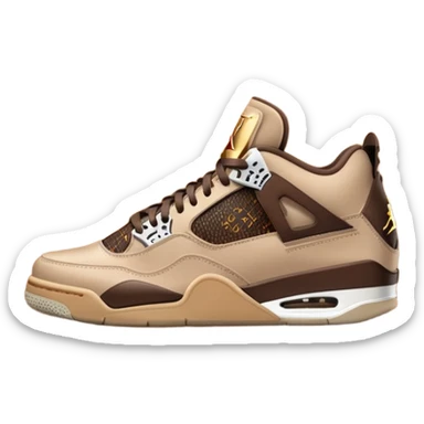 jordan 4 luis vuitton sticker