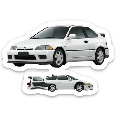 1997 Honda civic EK sticker