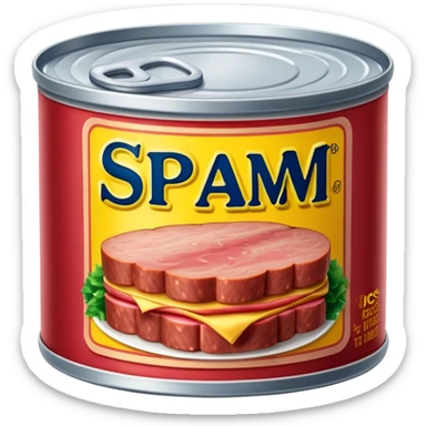 last can of spam meat on the planet sticker
