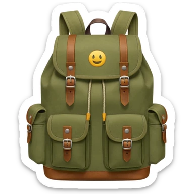 backpack front view storage sticker