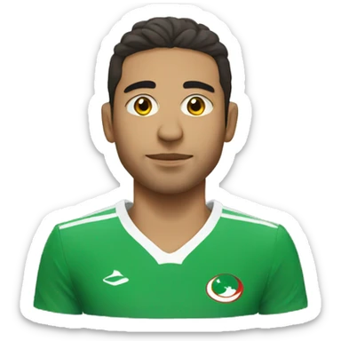 Football player from Algeria sticker