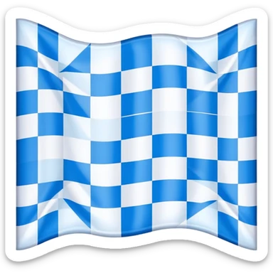 Bavarian flag with blue and white lozenges sticker