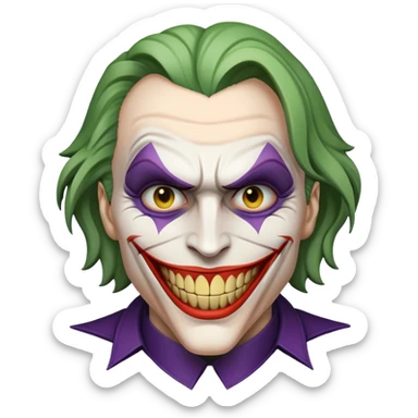 Joker saying Ha Ha Ha sticker