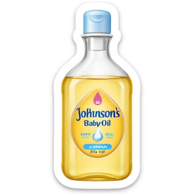 johnson's baby oil sticker
