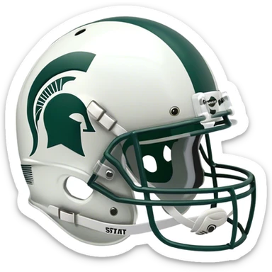 Michigan State Helmet sticker