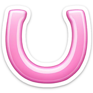 Horseshoe pink  sticker
