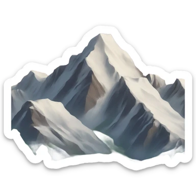 mountains sticker