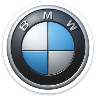 BMW logo emoji 3d sticker