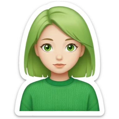 Matcha girl sticker