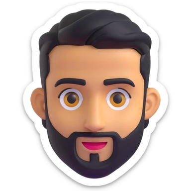Riyad Mahrez, famous Algerian footballer, portrait, 3D emoji style sticker