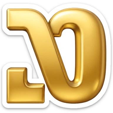 OG letters 3d emoji sticker