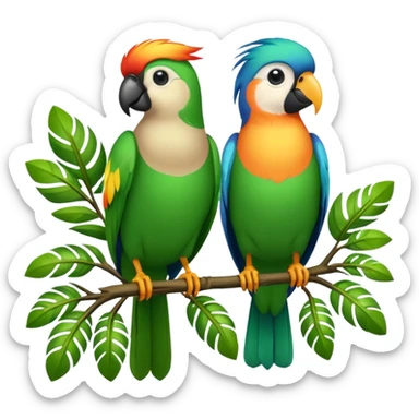 Jungle birds sticker