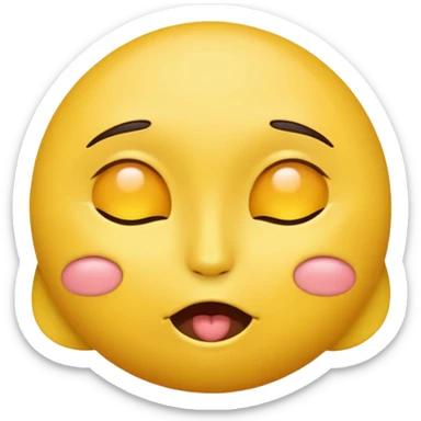 Yellow emoji head spreading it's ass cheeks sticker