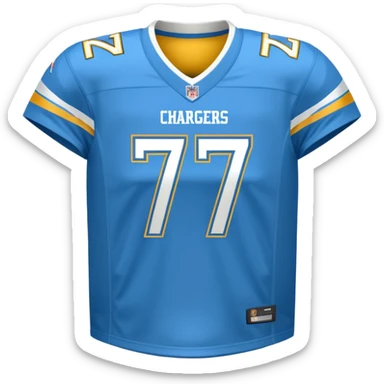 Los Angeles Chargers uniform  sticker