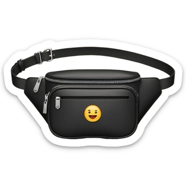 black waist bags sticker