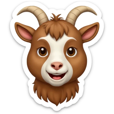 Goat Crying laught sticker