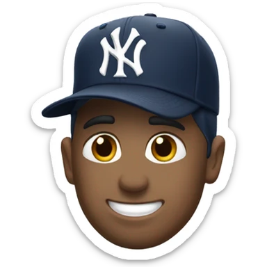 New York Yankees hat sticker