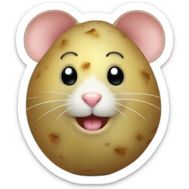 mice potato sticker
