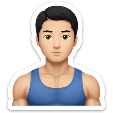 Koreli bir erkek ama çok yakışık lı ve kaslı saçı dümdüz saç çok daha fazla sticker