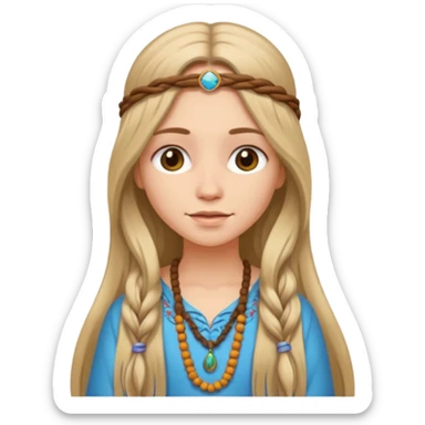 girl Hippie  sticker