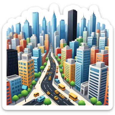 Жизнь в городе sticker