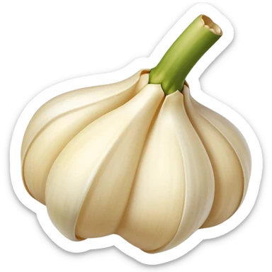 peeled garlic sticker