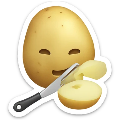 Peel potatoes  sticker