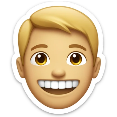 Smile with big gap  sticker