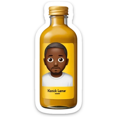 Kendrick Lamar on mustard bottle sticker