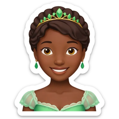 tạo cho tôi emoji công chúa tianna sticker