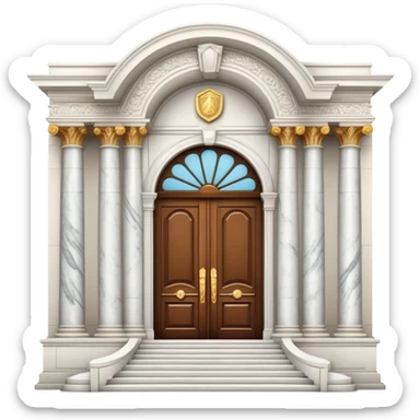 luxury mansion with grand entrance sticker