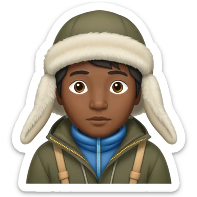 Inuit fisherman sticker