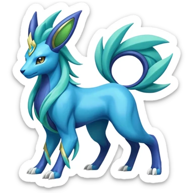 Manectric-Suicune-Virizion-Zygarde-fusion-hybrid-creature  sticker