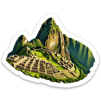 machu pichu, no frame sticker