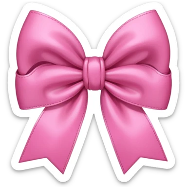 Pink coquette aesthetic bow sticker