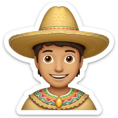 Create different emoticons with Hispanic cultural outfits using the picture sticker