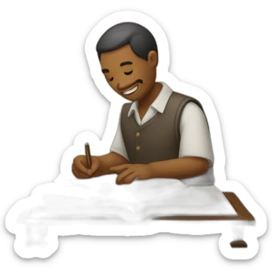 lectura Biblia hombre sticker