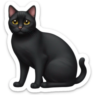 fat bombay cat sticker