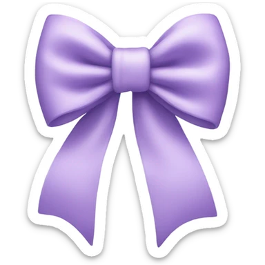 light purple bow  sticker