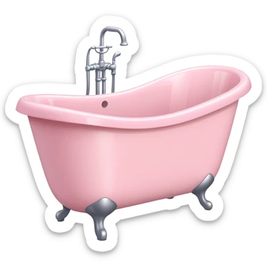 babypink bathtub sticker
