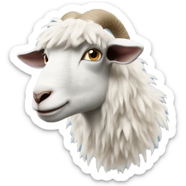 Goat puffy coat driving 2024 hummerEV sticker