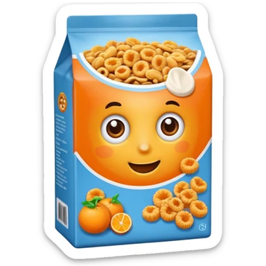 cereal colors with oranga package sticker