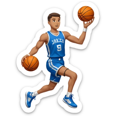 Basketball dunk sticker