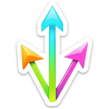 The word This with arrows pointing upwards sticker