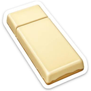 white chocolate sticker