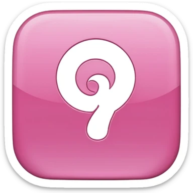 pink pintrest p logo sticker