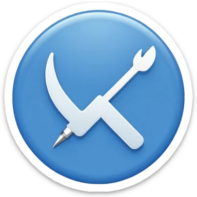 Generate an emoji. A white tick in the blue circle. (Such as TikTok verified tick) sticker