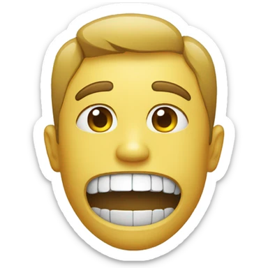 Zipped mouth sticker