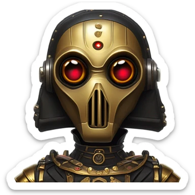  evil c3Po Satan’s backpack and saddlebags sticker