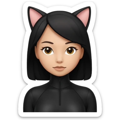 Me in a catsuit sticker